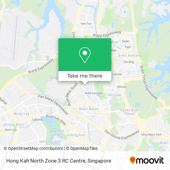Hong Kah North Zone 3 RC Centre map
