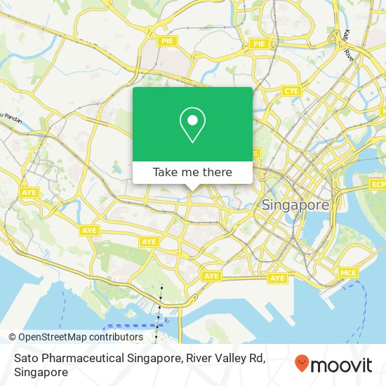 Sato Pharmaceutical Singapore, River Valley Rd map