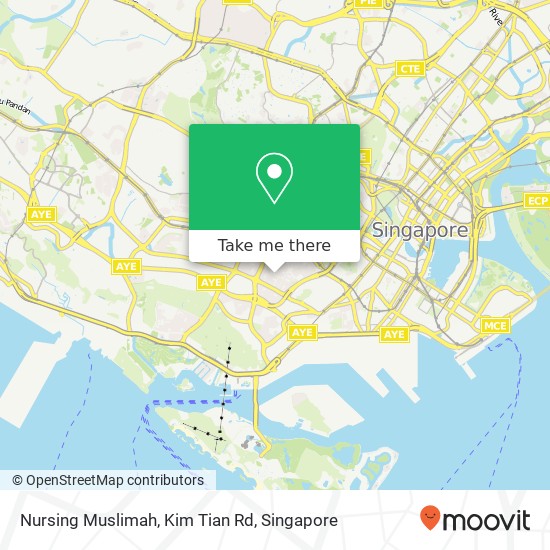 Nursing Muslimah, Kim Tian Rd map