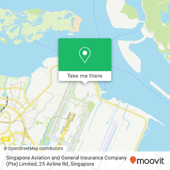 Singapore Aviation and General Insurance Company (Pte) Limited, 25 Airline Rd map