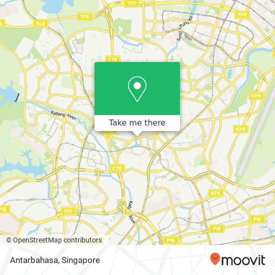 Antarbahasa, Singapore map