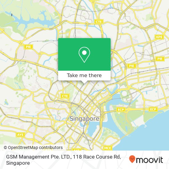 GSM Management Pte. LTD., 118 Race Course Rd地图