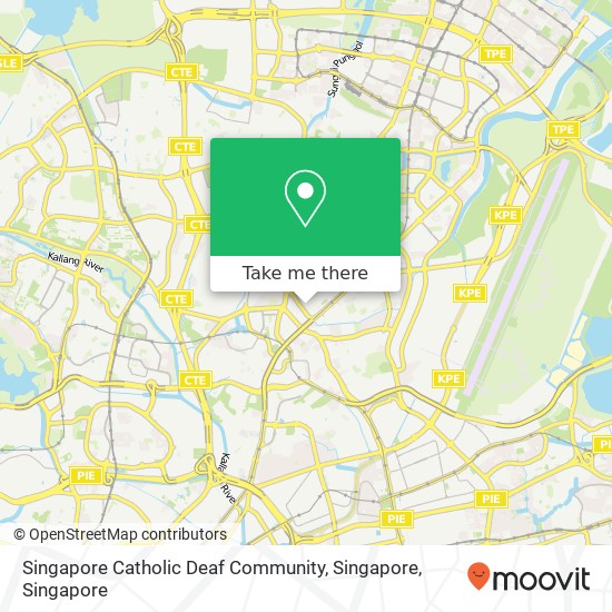 Singapore Catholic Deaf Community, Singapore map
