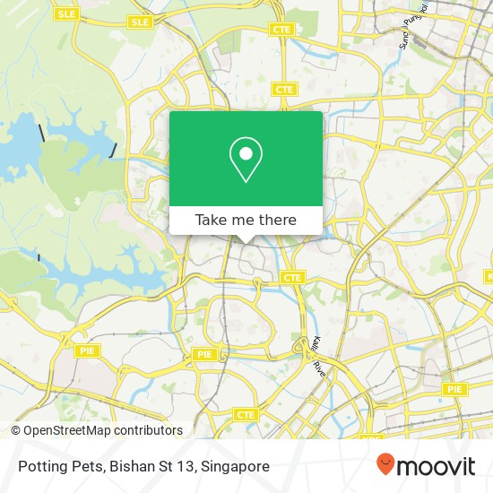 Potting Pets, Bishan St 13 map