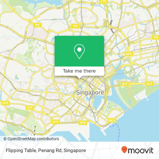 Flipping Table, Penang Rd map