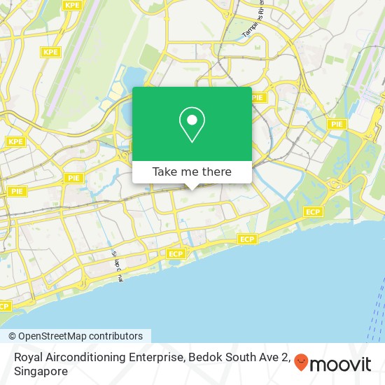 Royal Airconditioning Enterprise, Bedok South Ave 2 map