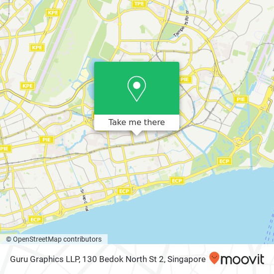 Guru Graphics LLP, 130 Bedok North St 2地图