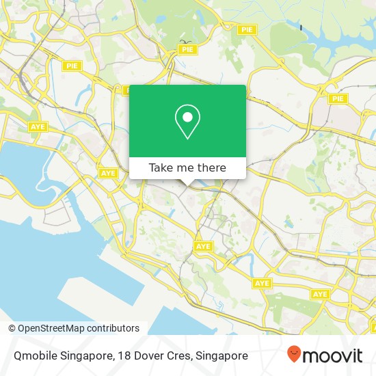 Qmobile Singapore, 18 Dover Cres map