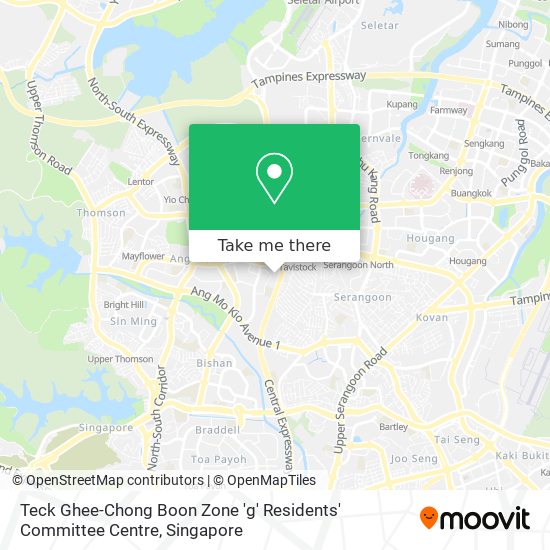 Teck Ghee-Chong Boon Zone 'g' Residents' Committee Centre地图