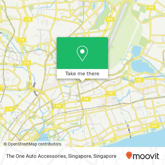 The One Auto Accessories, Singapore map