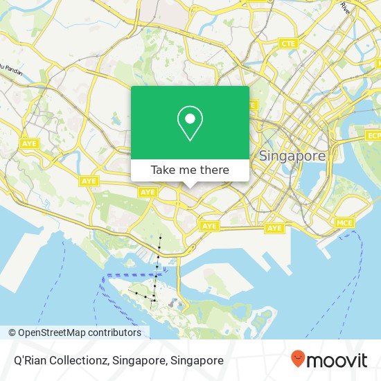 Q'Rian Collectionz, Singapore map