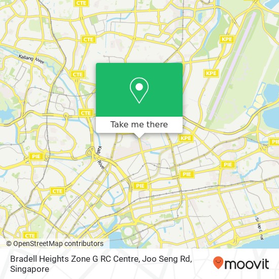Bradell Heights Zone G RC Centre, Joo Seng Rd map