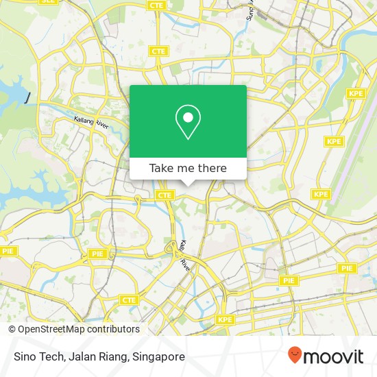 Sino Tech, Jalan Riang map