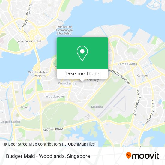 Budget Maid - Woodlands map