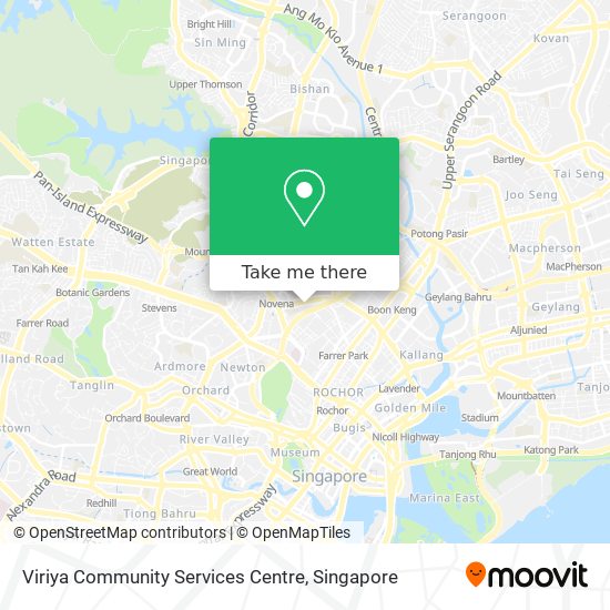 Viriya Community Services Centre map