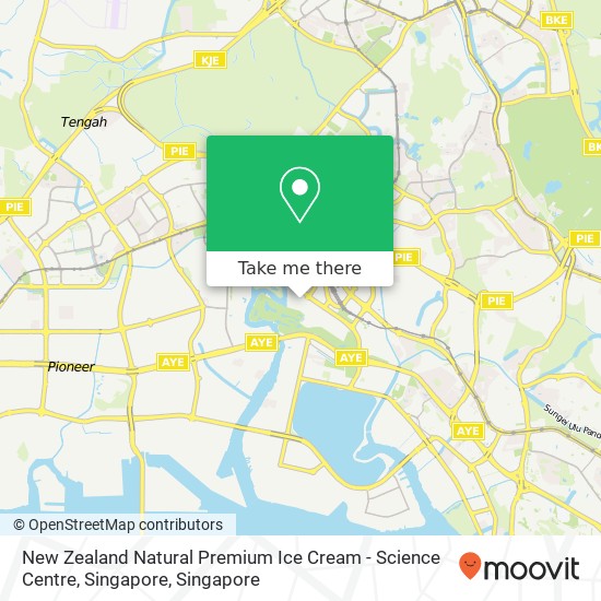 New Zealand Natural Premium Ice Cream - Science Centre, Singapore地图