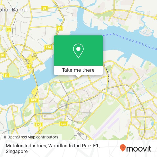 Metalon Industries, Woodlands Ind Park E1 map