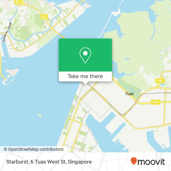 Starburst, 6 Tuas West St地图