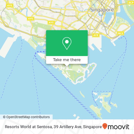 Resorts World at Sentosa, 39 Artillery Ave地图