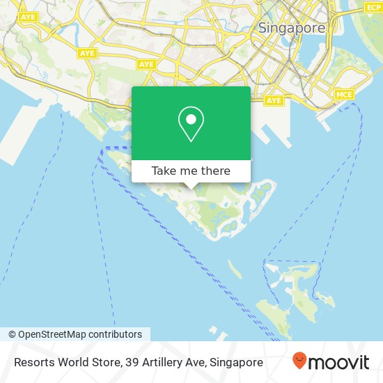 Resorts World Store, 39 Artillery Ave地图