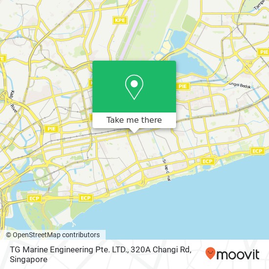 TG Marine Engineering Pte. LTD., 320A Changi Rd地图