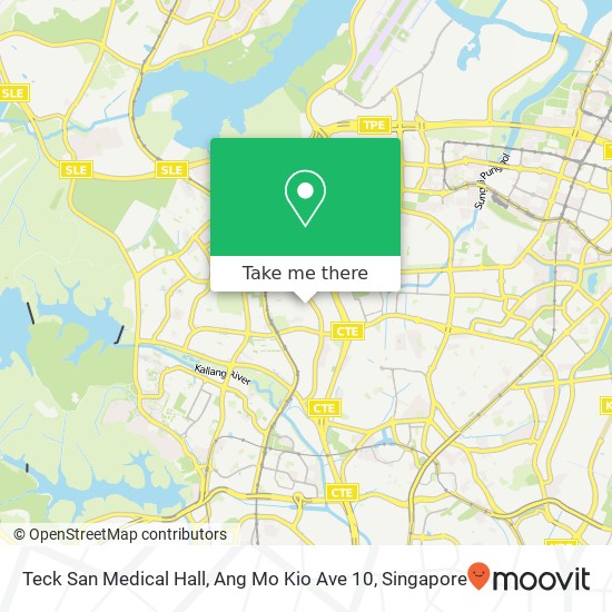 Teck San Medical Hall, Ang Mo Kio Ave 10 map