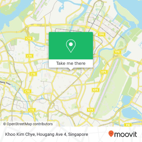 Khoo Kim Chye, Hougang Ave 4地图