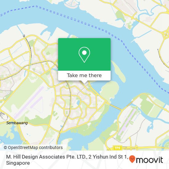 M. Hill Design Associates Pte. LTD., 2 Yishun Ind St 1 map