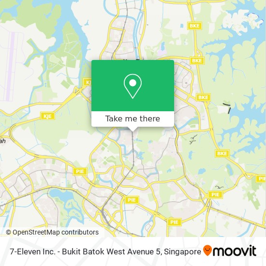 7-Eleven Inc. - Bukit Batok West Avenue 5 map