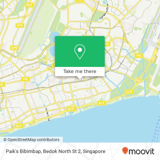 Paik's Bibimbap, Bedok North St 2 map