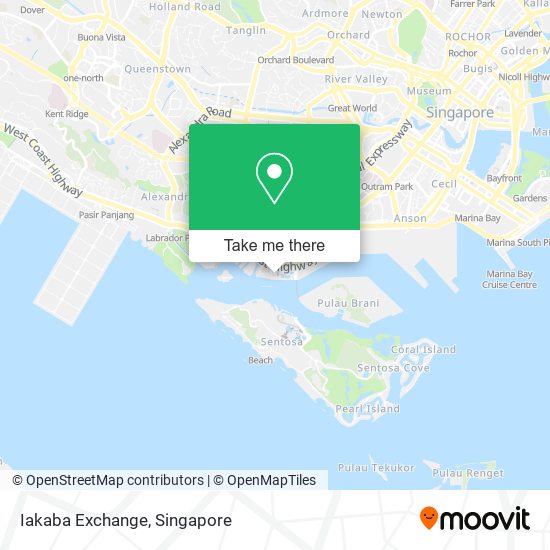 Iakaba Exchange map