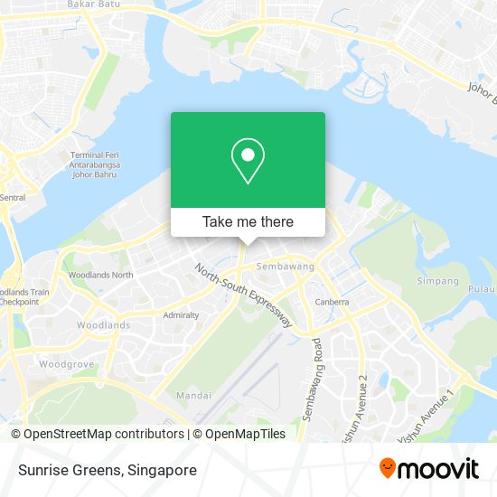 Sunrise Greens map