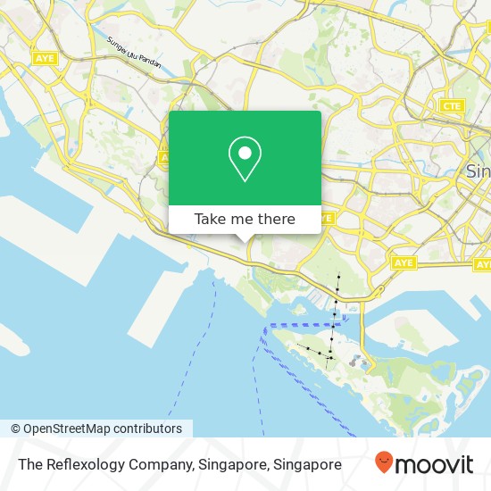 The Reflexology Company, Singapore map