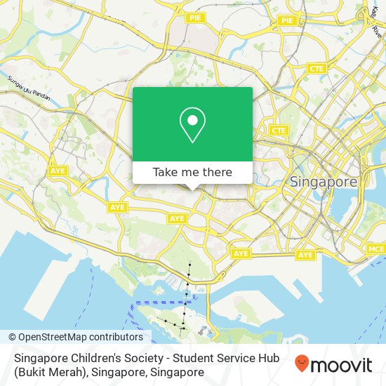 Singapore Children's Society - Student Service Hub (Bukit Merah), Singapore地图