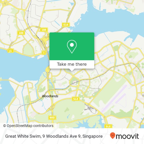 Great White Swim, 9 Woodlands Ave 9 map
