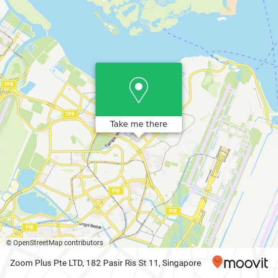 Zoom Plus Pte LTD, 182 Pasir Ris St 11 map