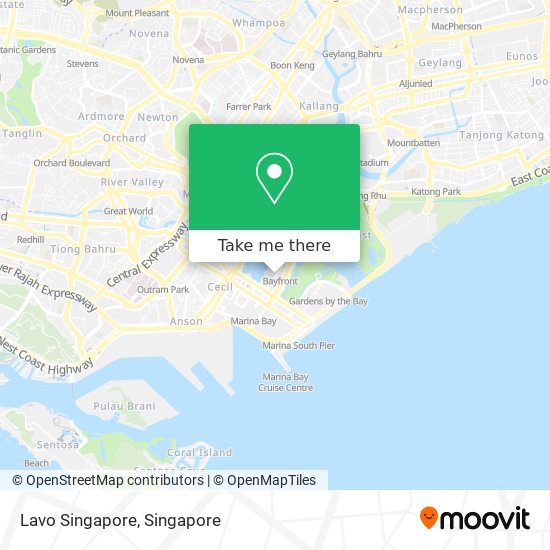 Lavo Singapore map