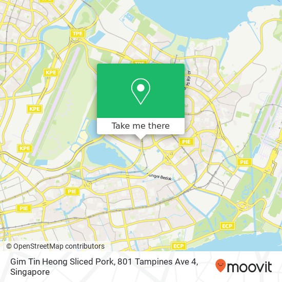 Gim Tin Heong Sliced Pork, 801 Tampines Ave 4地图