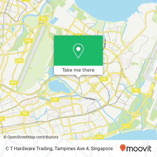 C T Hardware Trading, Tampines Ave 4 map