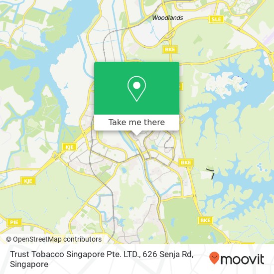 Trust Tobacco Singapore Pte. LTD., 626 Senja Rd地图