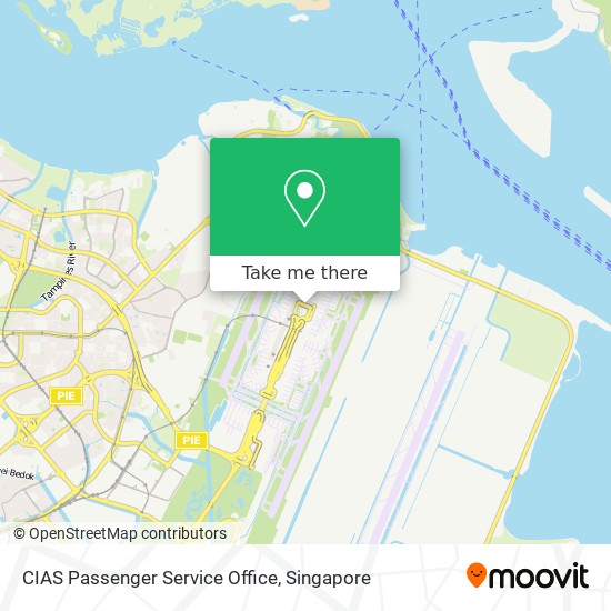 CIAS Passenger Service Office map