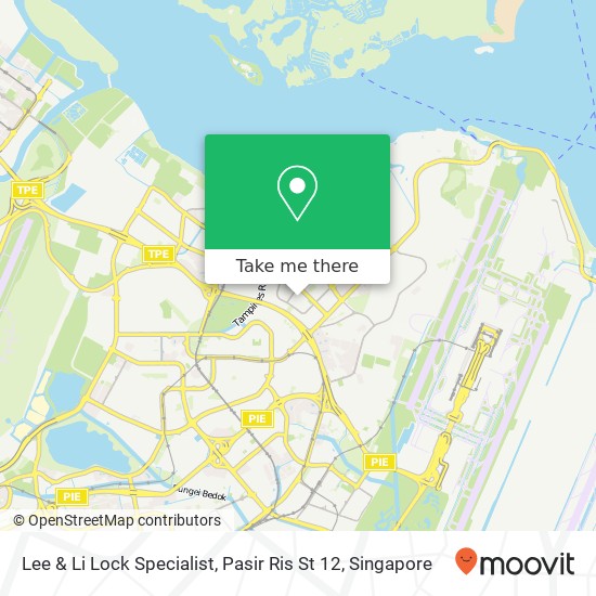 Lee & Li Lock Specialist, Pasir Ris St 12 map