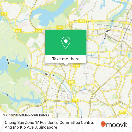 Cheng San Zone 'E' Residents' Committee Centre, Ang Mo Kio Ave 3 map