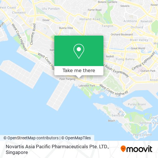 Novartis Asia Pacific Pharmaceuticals Pte. LTD. map