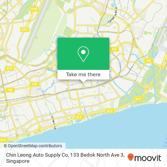 Chin Leong Auto Supply Co, 133 Bedok North Ave 3地图