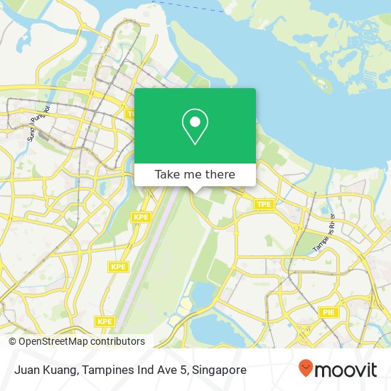 Juan Kuang, Tampines Ind Ave 5 map