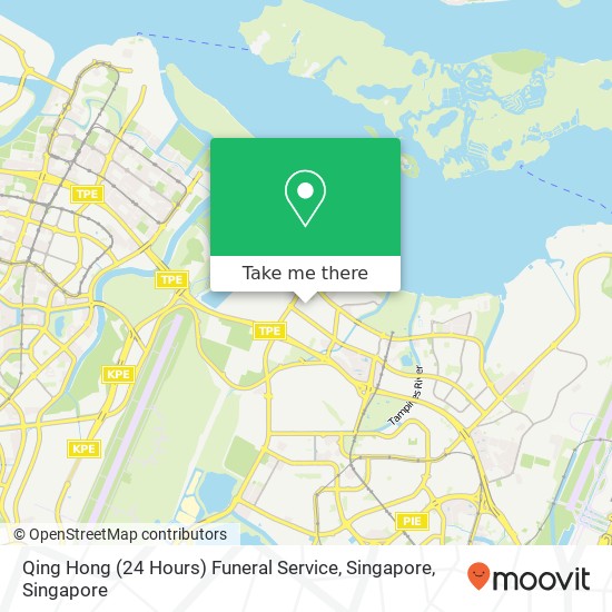 Qing Hong (24 Hours) Funeral Service, Singapore地图