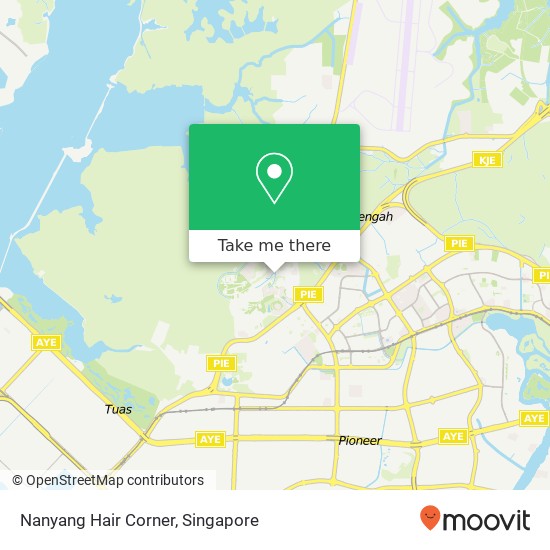 Nanyang Hair Corner map