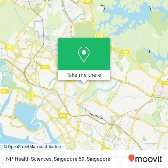 NP-Health Sciences, Singapore 59 map