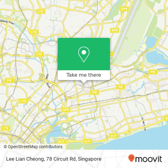 Lee Lian Cheong, 78 Circuit Rd map